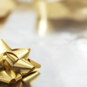 Gold Christmas Bow