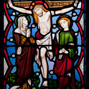 Our Ladys Island Church of the Assumption East Aisle Window Crucifixion Our Ladys Island Church of the Assumption East Aisle Window Crucifixion