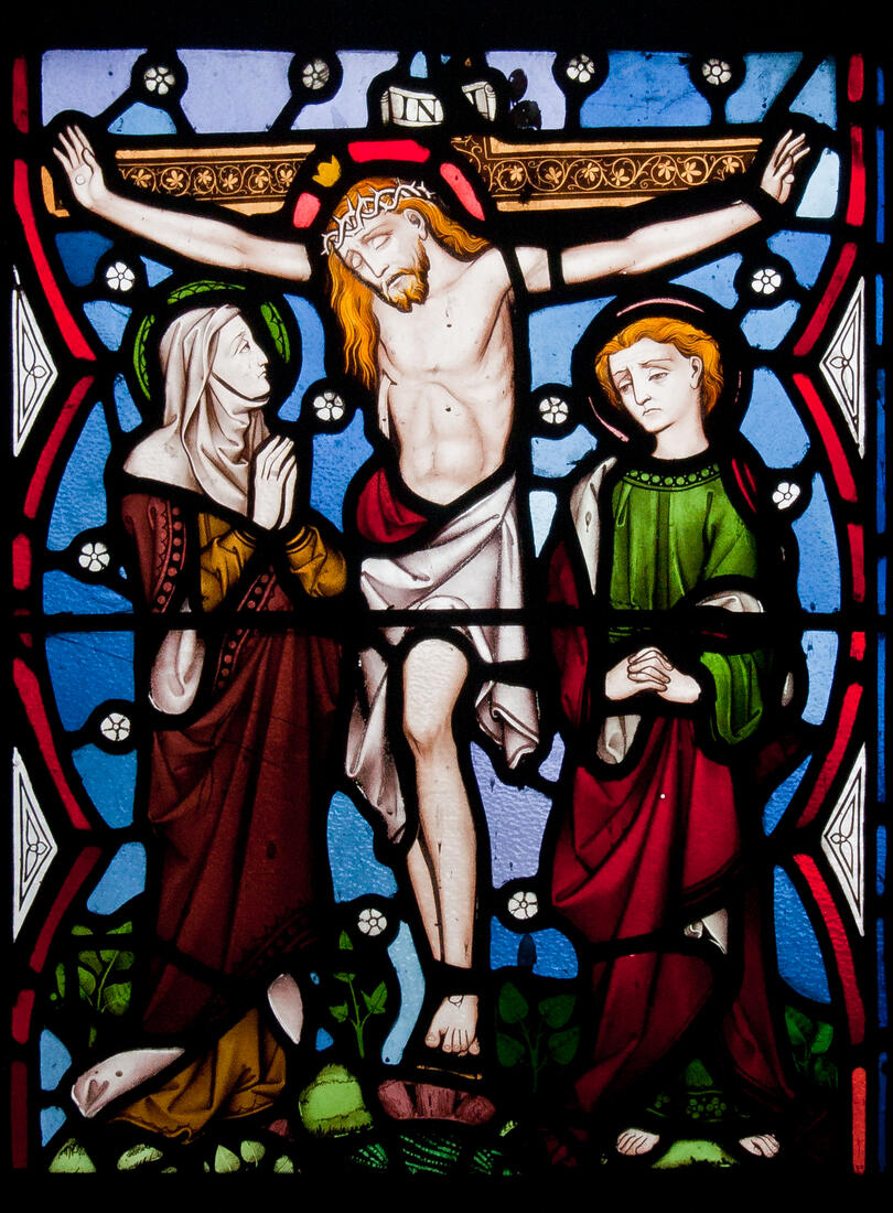 Our Ladys Island Church of the Assumption East Aisle Window Crucifixion